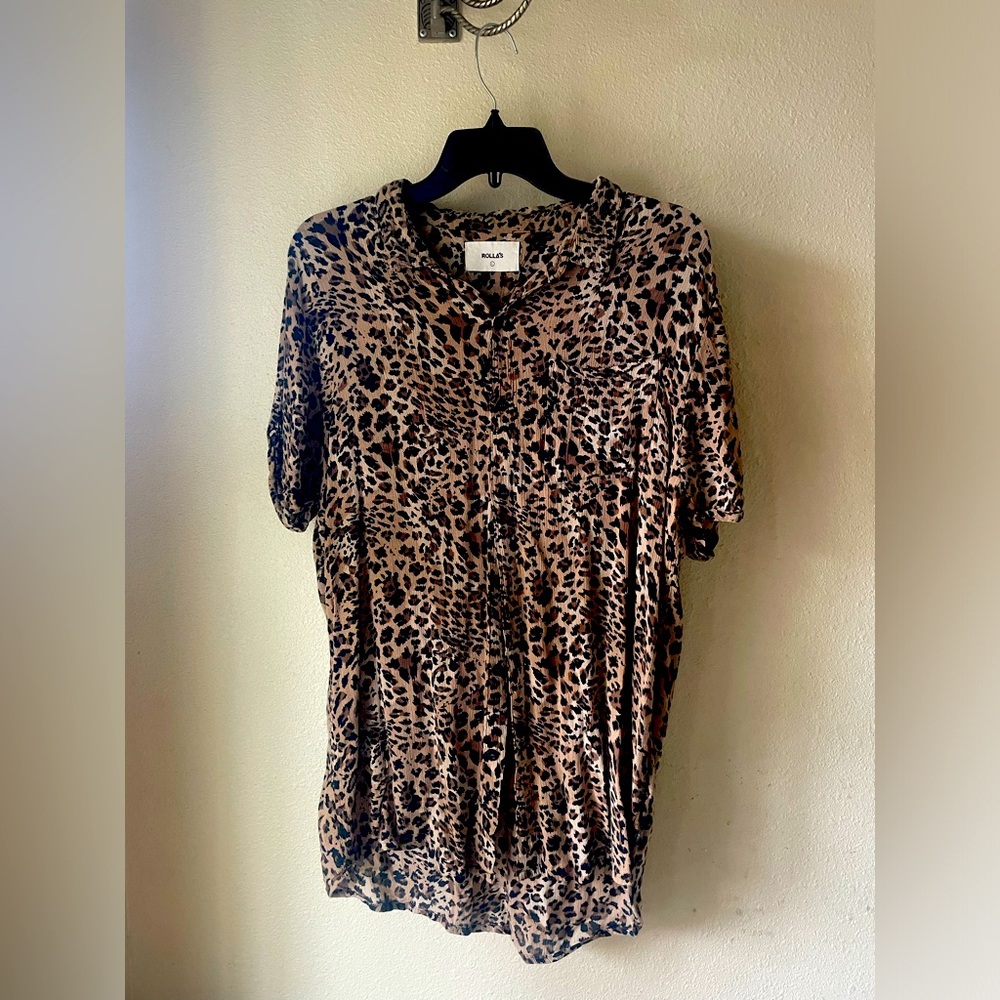 Rolla’s Top, Leopard Print Size L - image 1